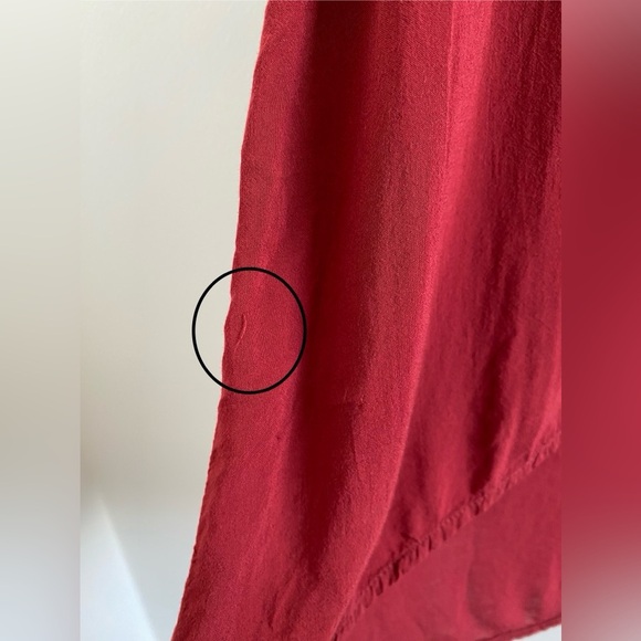 James Perse Maroon High-Low Woven Tank Size 1 (Small) - Picture 5 of 11